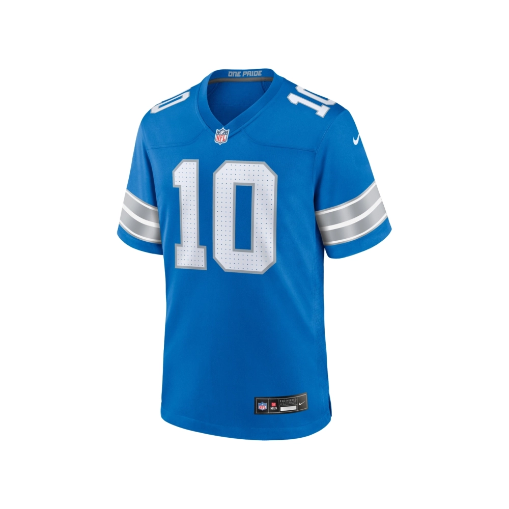 Mens Detroit Lions TreQuan Smith Blue Game Jersey