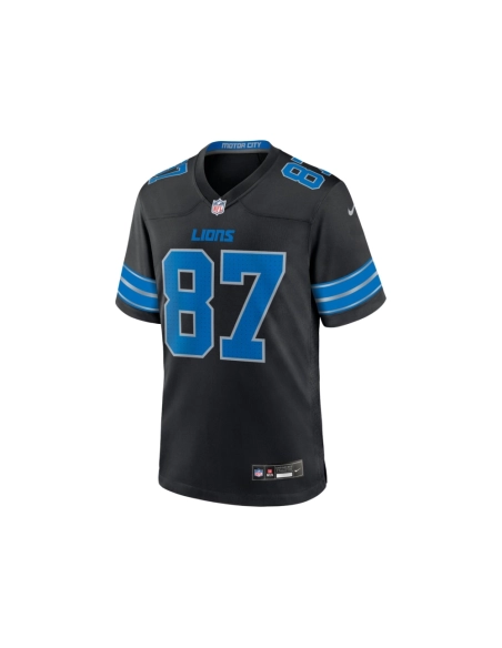 Mens Detroit Lions Sam LaPorta Black 2nd Alternate Game Jersey