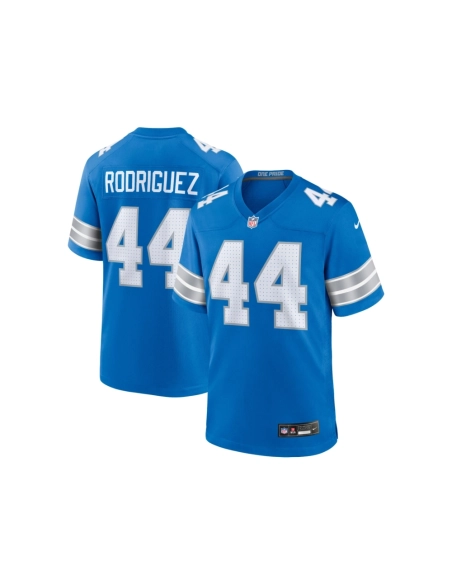 Mens Detroit Lions Malcolm Rodriguez Blue Game Jersey