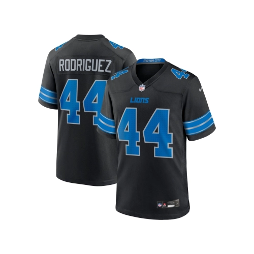 Mens Detroit Lions Malcolm Rodriguez Black 2nd Alternate Game Jersey