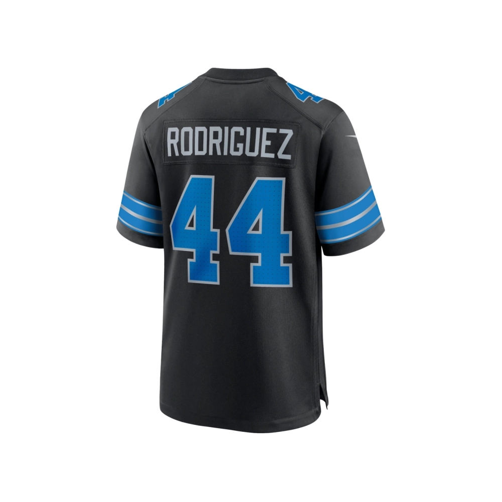 Mens Detroit Lions Malcolm Rodriguez Black 2nd Alternate Game Jersey