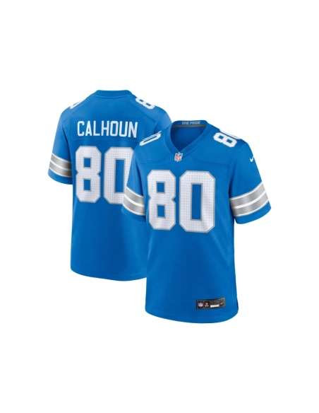 Mens Detroit Lions Jalon Calhoun Blue Game Jersey