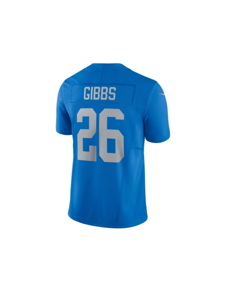 Mens Detroit Lions Jahmyr Gibbs Blue Vapor F.U.S.E. Alternate Limited Jersey