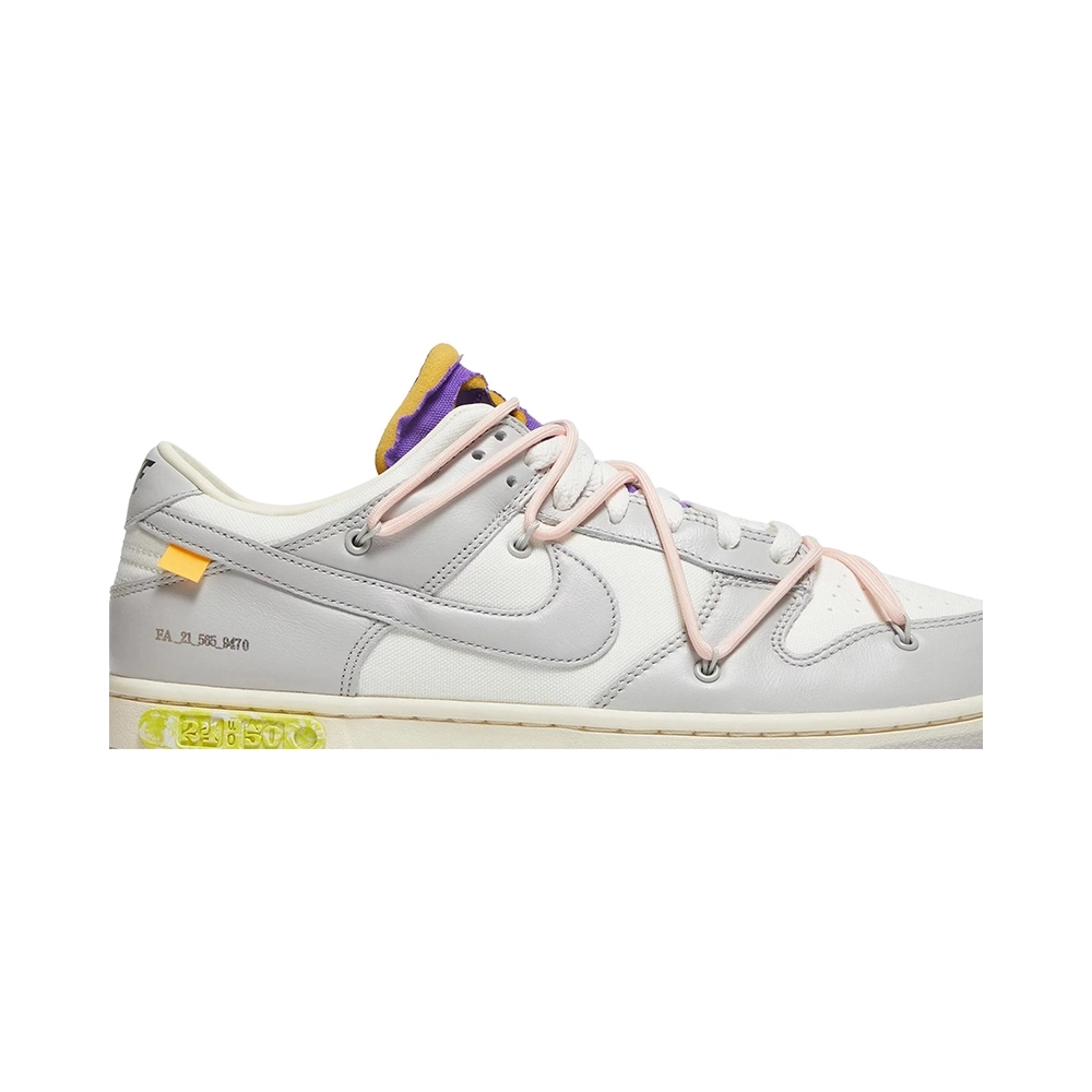 OffWhite x Dunk Low Lot 24 of 50,Dunk SB,NIKE SHOES Reps