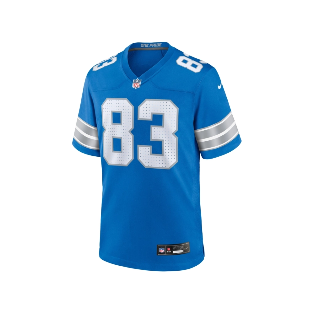 Mens Detroit Lions Isaiah Williams Blue Game Jersey