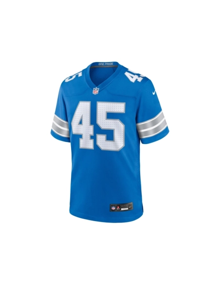 Mens Detroit Lions Isaac Ukwu Blue Game Jersey