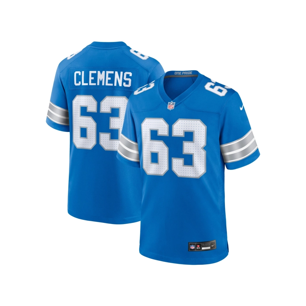 Mens Detroit Lions Duke Clemens Blue Game Jersey