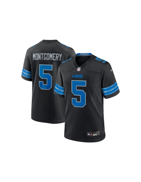 Mens Detroit Lions David Montgomery Black 2nd Alternate Game Jersey