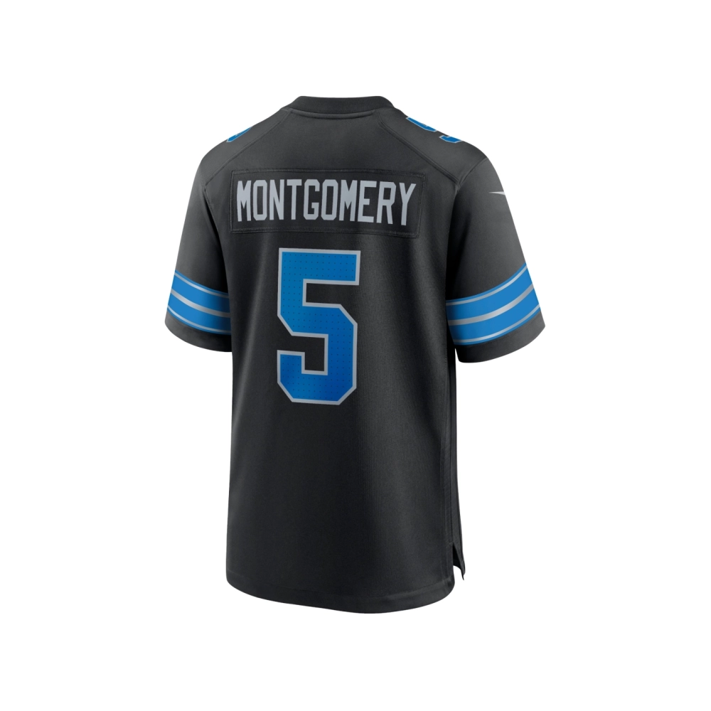 Mens Detroit Lions David Montgomery Black 2nd Alternate Game Jersey