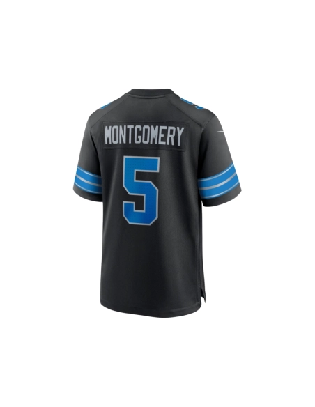 Mens Detroit Lions David Montgomery Black 2nd Alternate Game Jersey