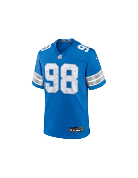 Mens Detroit Lions D.J. Reader Blue Team Game Jersey