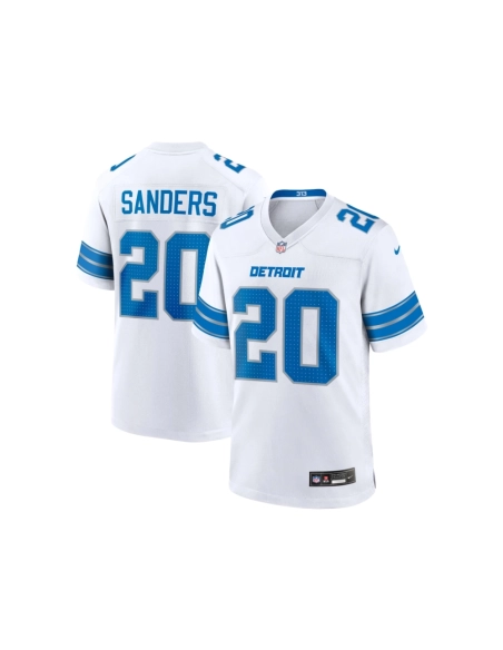 Mens Detroit Lions Barry Sanders White Retired Player Game Jersey
