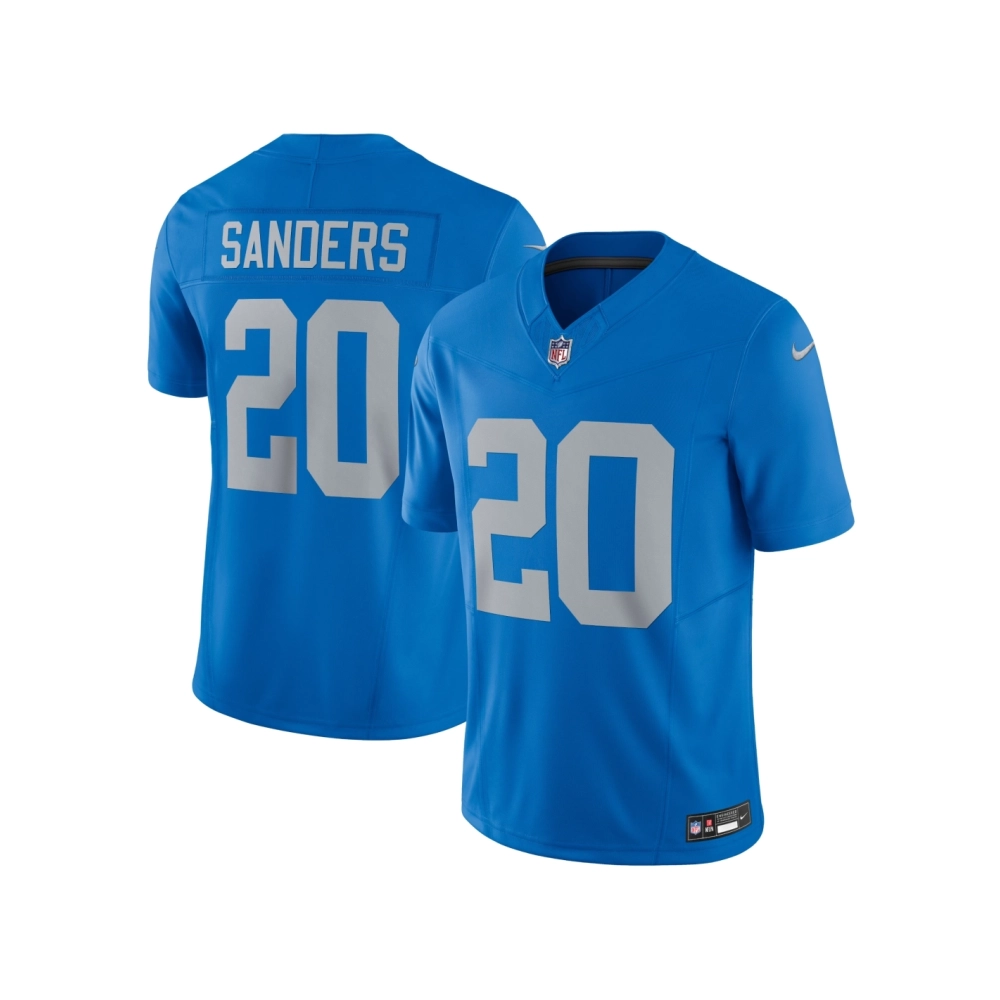 Mens Detroit Lions Barry Sanders Blue Vapor F.U.S.E. Alternate Limited Jersey
