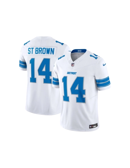 Mens Detroit Lions Amon-Ra St. Brown White Vapor F.U.S.E. Limited Jersey