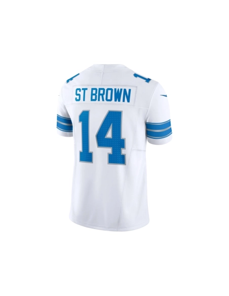 Mens Detroit Lions Amon-Ra St. Brown White Vapor F.U.S.E. Limited Jersey