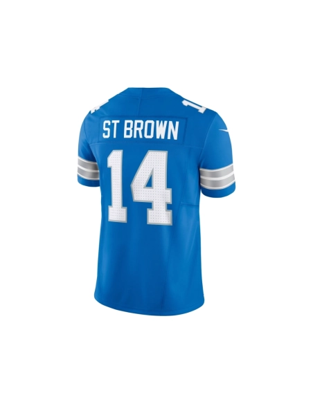 Mens Detroit Lions Amon-Ra St. Brown Blue Vapor F.U.S.E. Limited Jersey