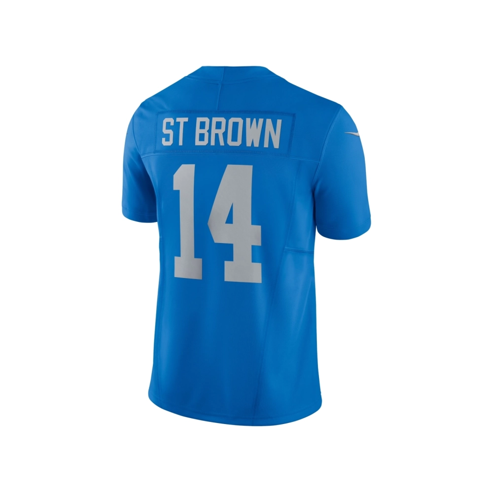 Mens Detroit Lions Amon-Ra St. Brown Blue Vapor F.U.S.E. Alternate Limited Jersey
