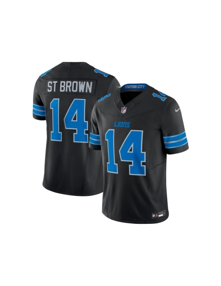 Mens Detroit Lions Amon-Ra St. Brown Black 2nd Alternate Vapor F.U.S.E. Limited Jersey