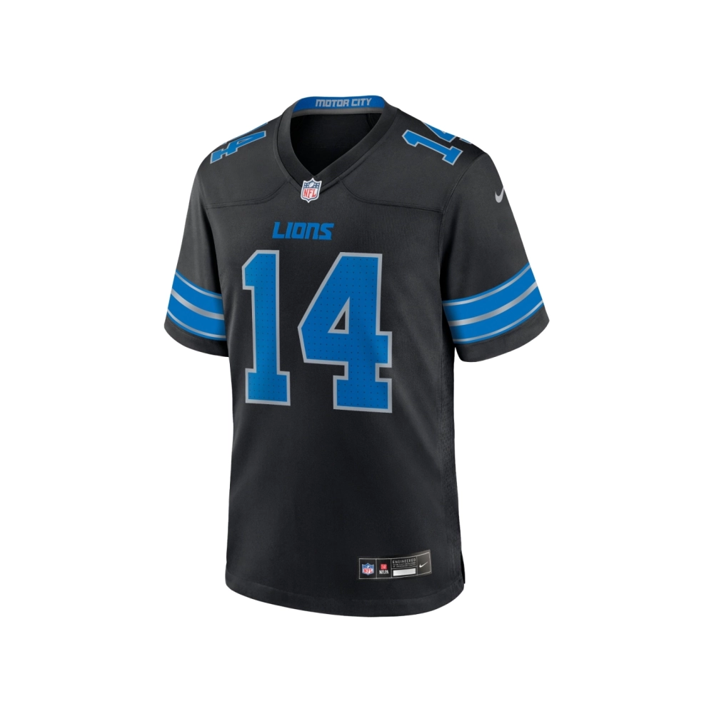 Mens Detroit Lions Amon-Ra St. Brown Black 2nd Alternate Game Jersey