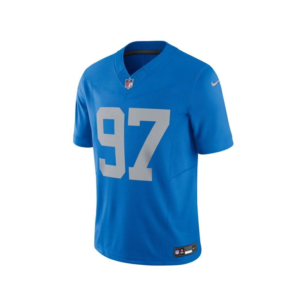 Mens Detroit Lions Aidan Hutchinson Blue Vapor F.U.S.E. Alternate Limited Jersey