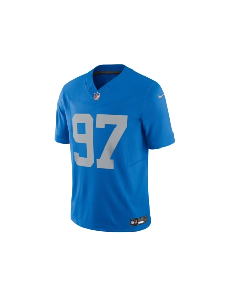 Mens Detroit Lions Aidan Hutchinson Blue Vapor F.U.S.E. Alternate Limited Jersey