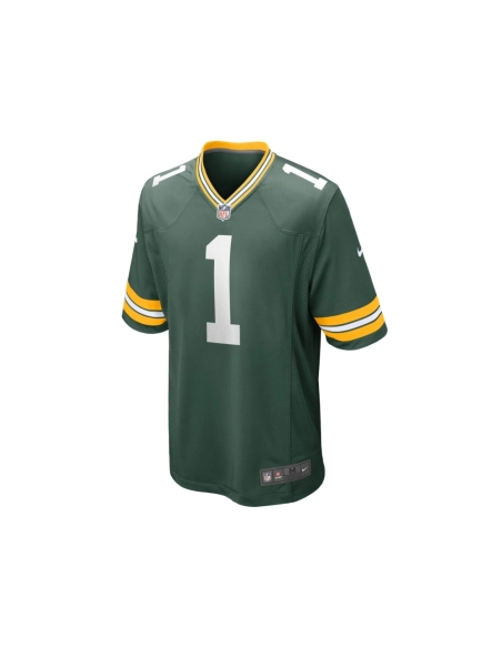 Mens Green Bay Packers Number 1 Groom Green Game Jersey