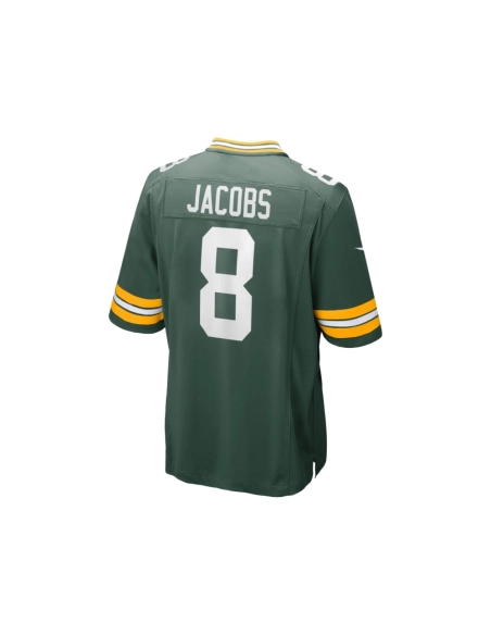 Mens Green Bay Packers Josh Jacobs Green Team Game Jersey