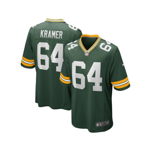 Mens Green Bay Packers Jerry Kramer Green Game Retired Player Jersey