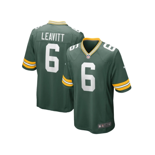 Mens Green Bay Packers Dallin Leavitt Green Game Player Jersey