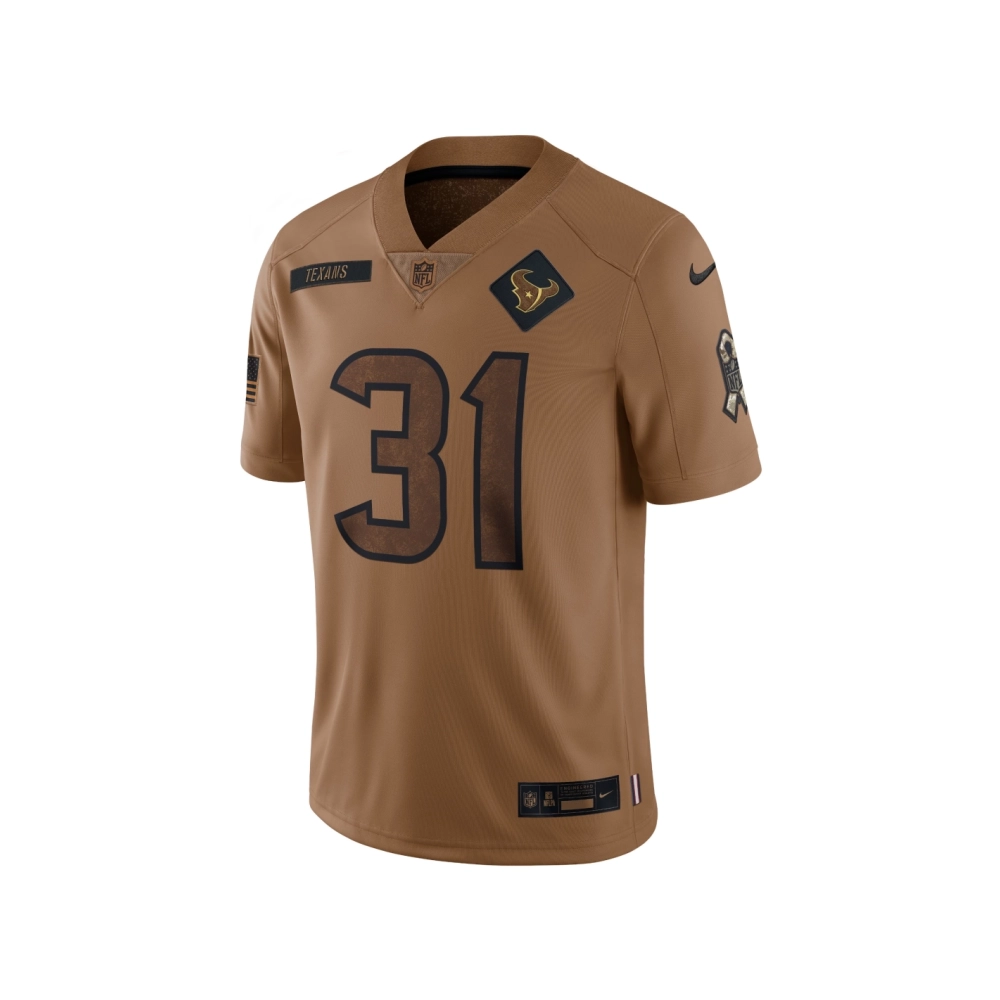 Womens Houston Texans Dameon Pierce Brown 2023 Salute To Service Limited Jersey
