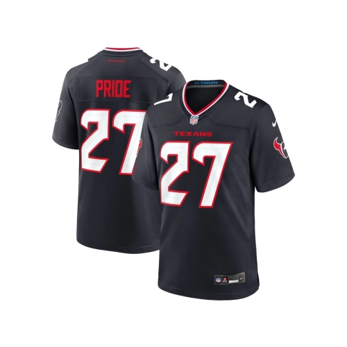 Mens Houston Texans Troy Pride Navy Team Game Jersey