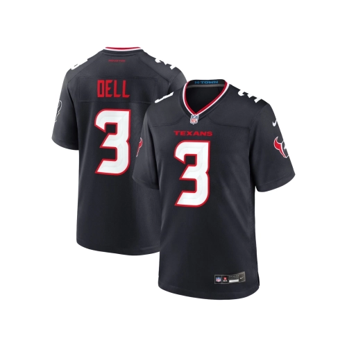 Mens Houston Texans Tank Dell Navy Game Jersey