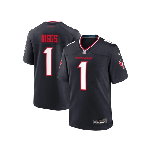 Mens Houston Texans Stefon Diggs Navy Game Jersey