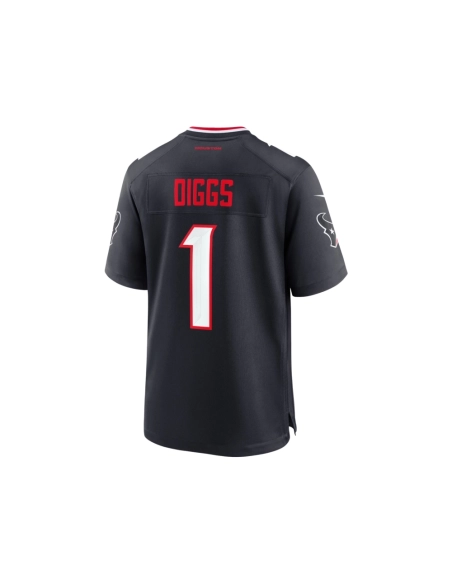 Mens Houston Texans Stefon Diggs Navy Game Jersey