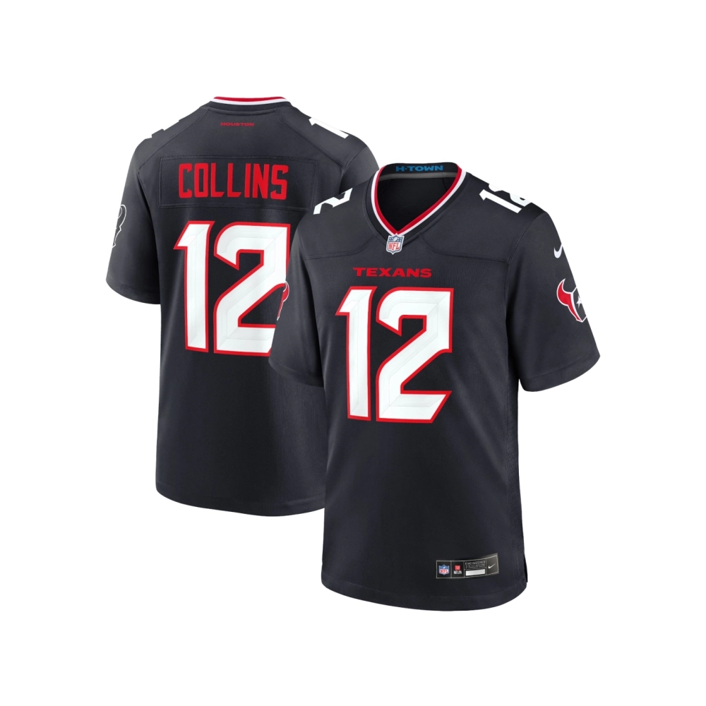 Mens Houston Texans Nico Collins Navy Game Jersey