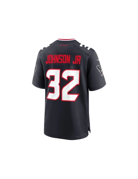 Mens Houston Texans Lonnie Johnson Jr. Navy Team Game Jersey