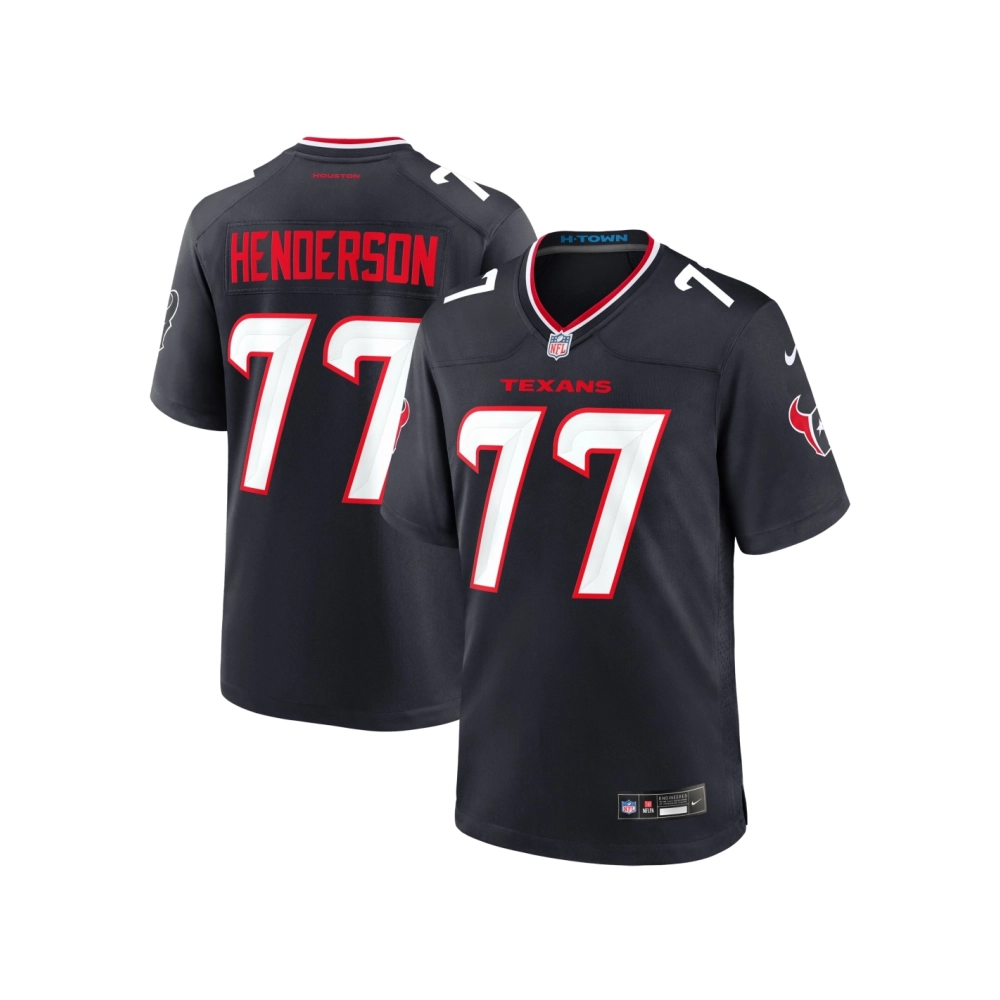 Mens Houston Texans LaDarius Henderson Navy Game Jersey
