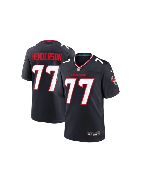 Mens Houston Texans LaDarius Henderson Navy Game Jersey