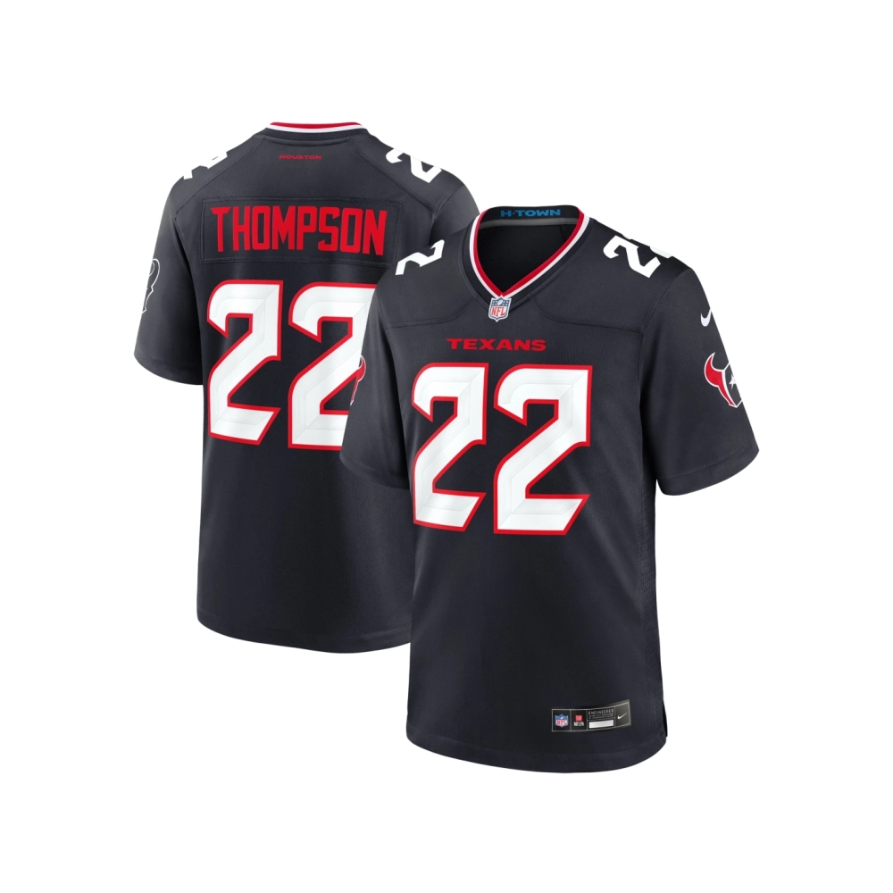 Mens Houston Texans Josh Thompson Navy Team Game Jersey