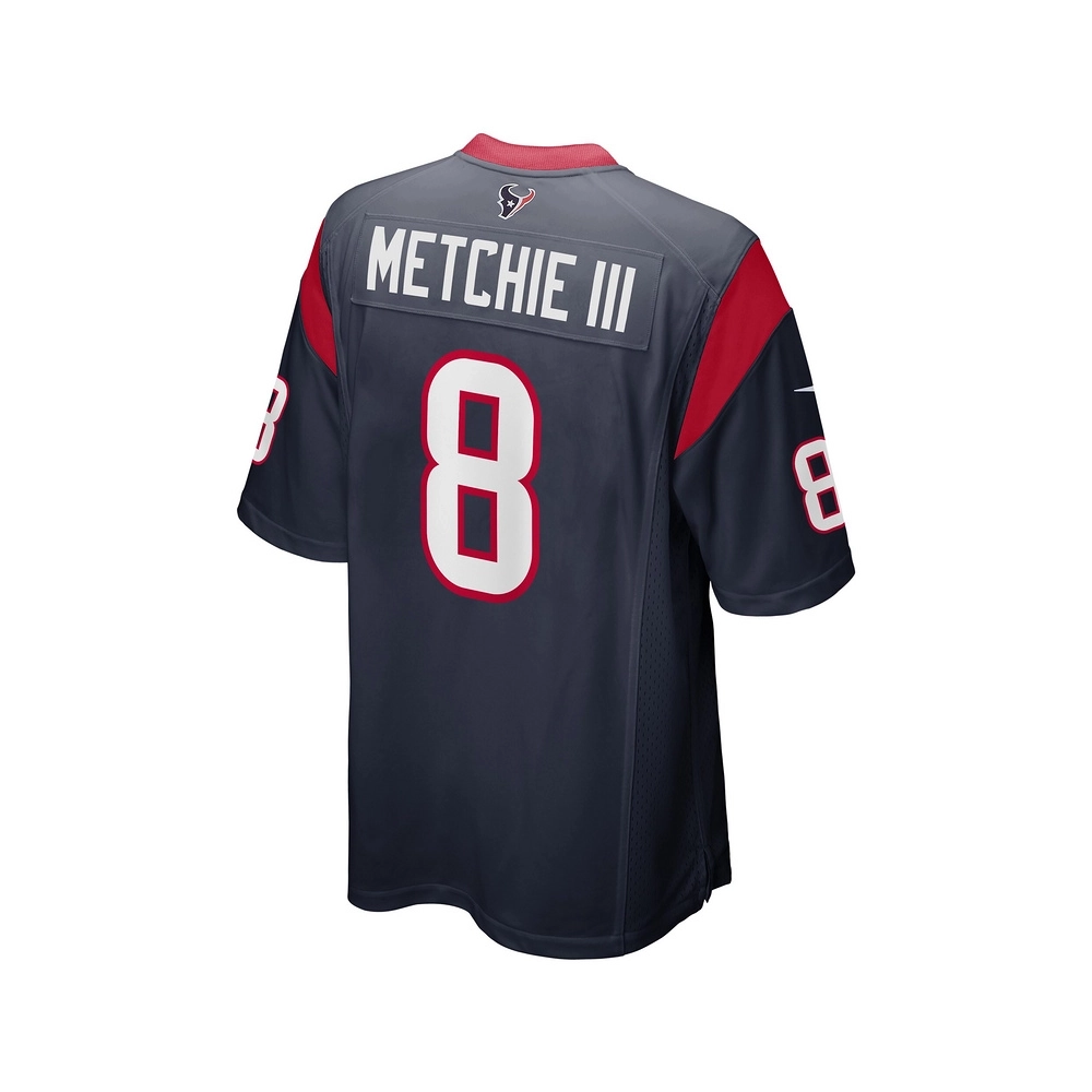 Mens Houston Texans John Metchie III Navy Game Player Jersey