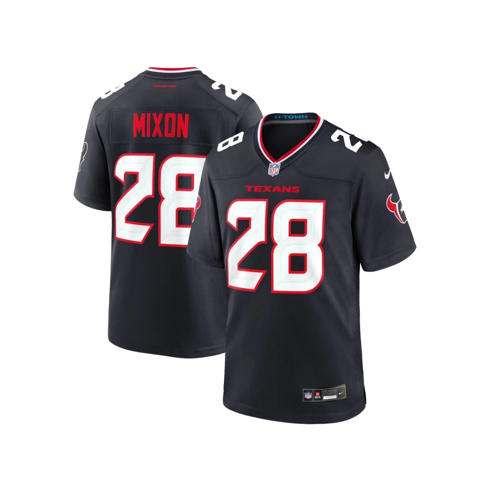 Mens Houston Texans Joe Mixon Navy Game Jersey