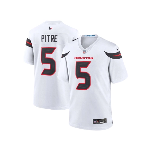 Mens Houston Texans Jalen Pitre White Game Jersey
