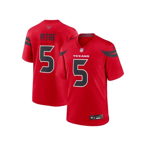 Mens Houston Texans Jalen Pitre Red Alternate Game Jersey