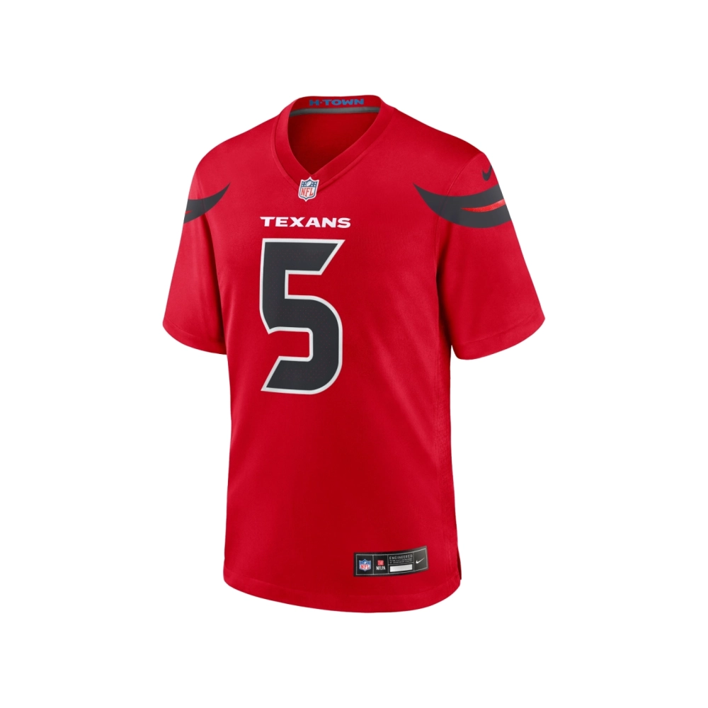 Mens Houston Texans Jalen Pitre Red Alternate Game Jersey