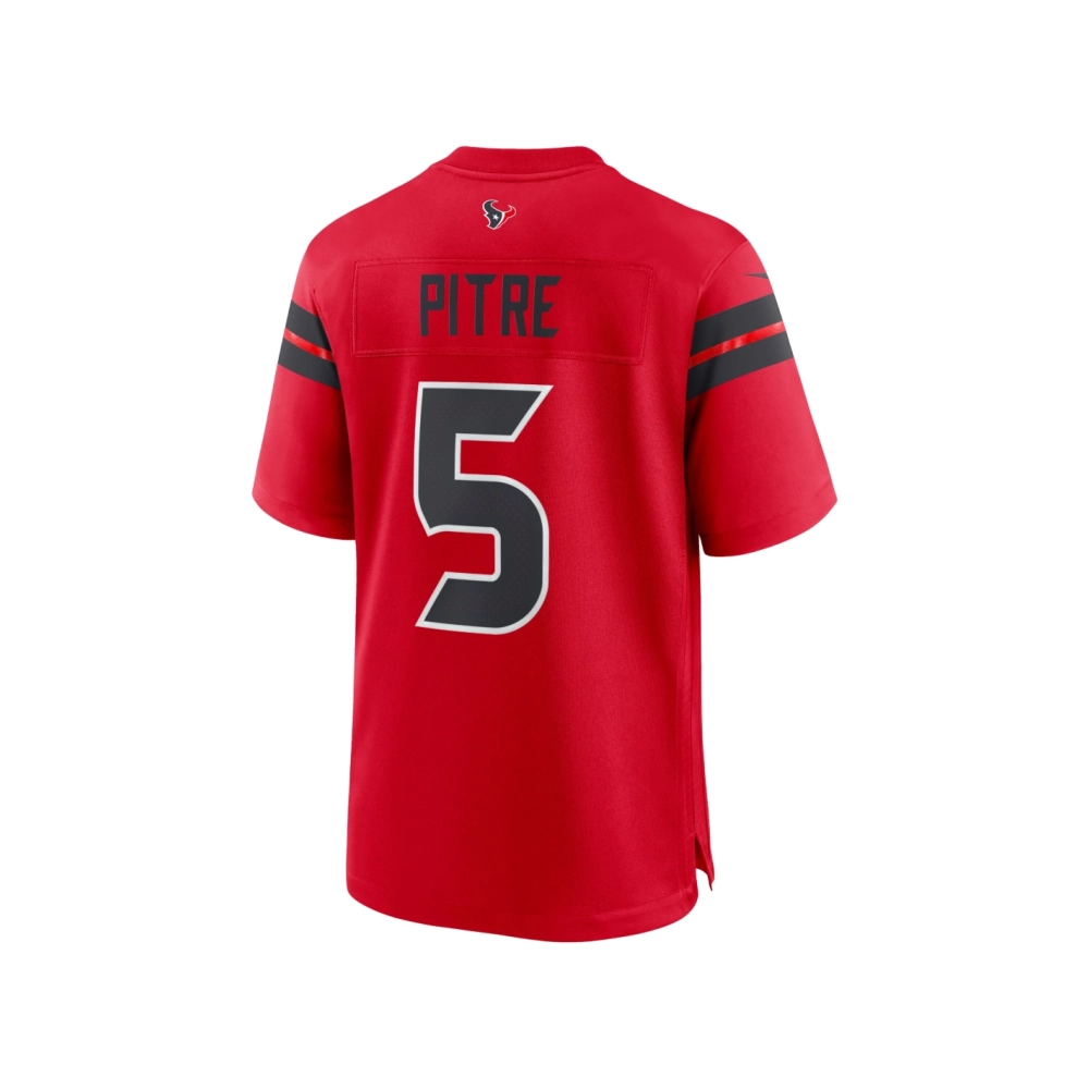 Mens Houston Texans Jalen Pitre Red Alternate Game Jersey