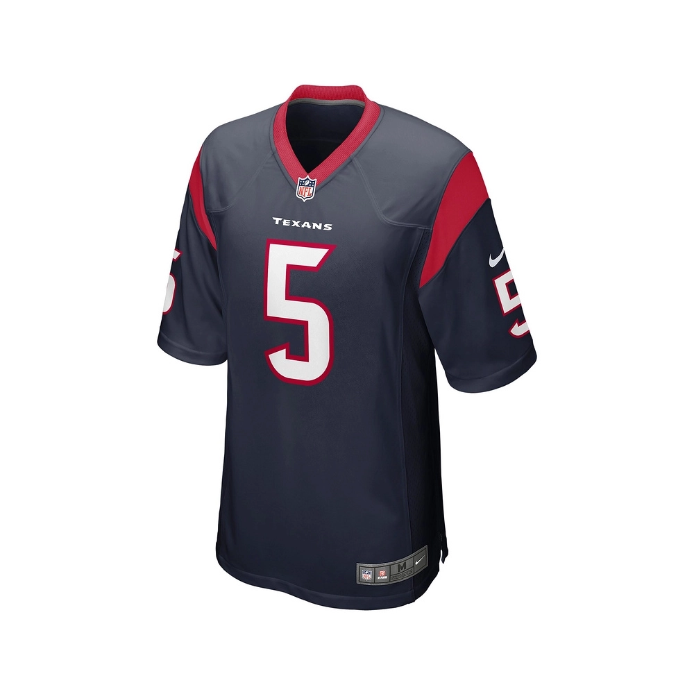 Mens Houston Texans Jalen Pitre Navy Game Player Jersey