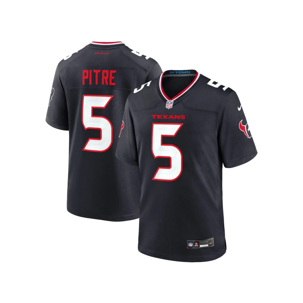Mens Houston Texans Jalen Pitre Navy Game Jersey
