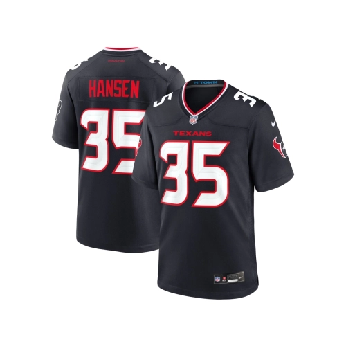 Mens Houston Texans Jake Hansen Navy Team Game Jersey