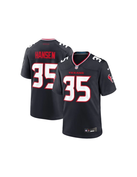 Mens Houston Texans Jake Hansen Navy Team Game Jersey