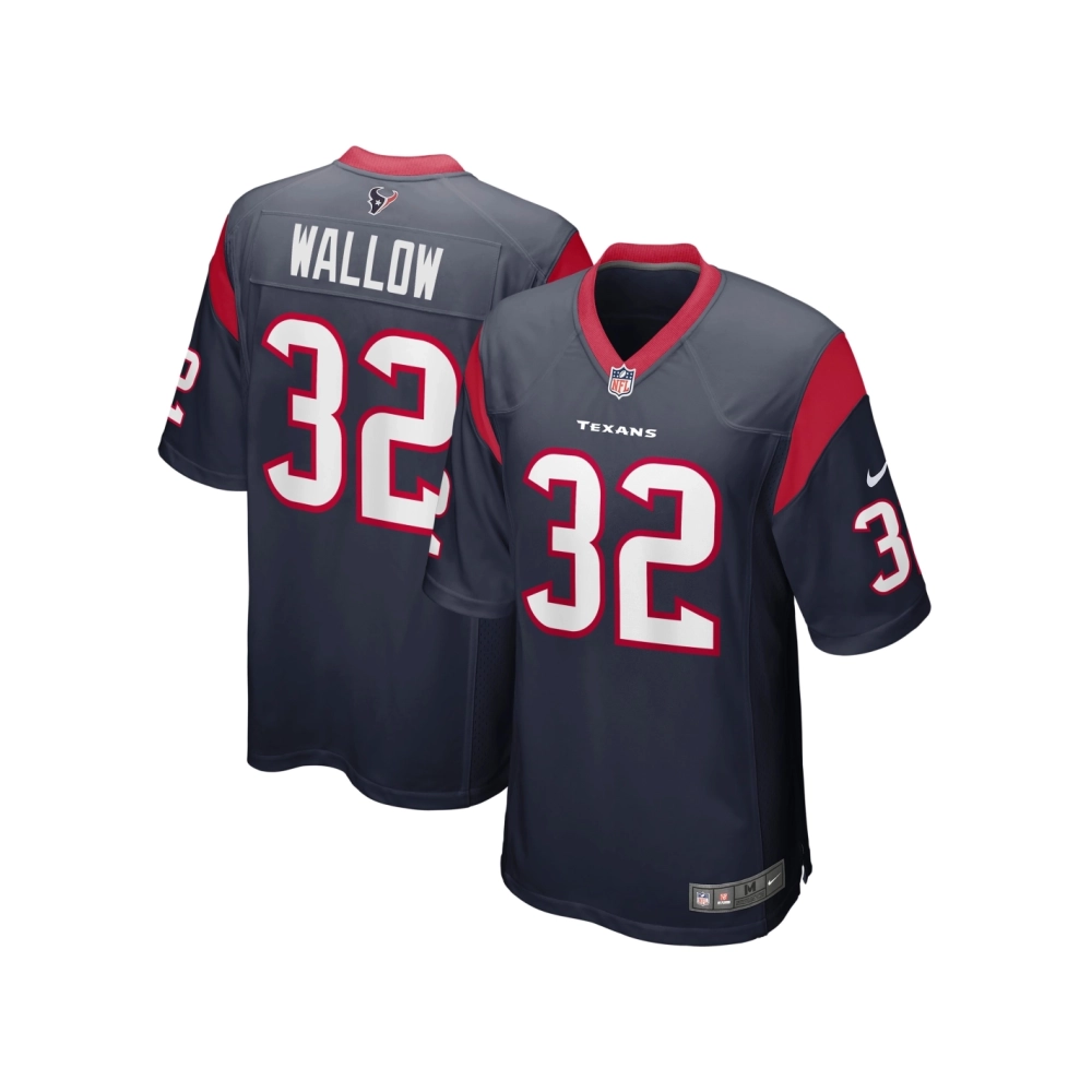 Mens Houston Texans Garret Wallow Navy Game Jersey